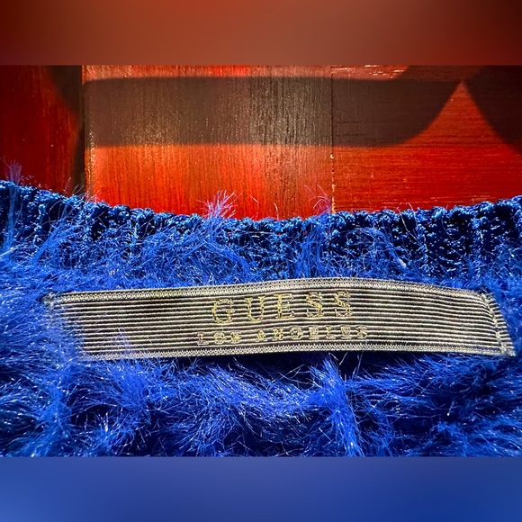 Guess - Fluffy Blue Sweater - Picture 2 of 5